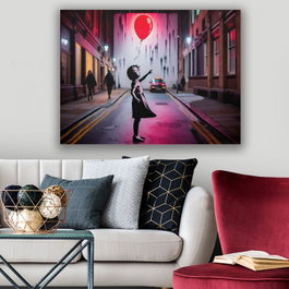 Wallity KNV9962 - 70100 Pintura Decorativa en Lienzo Multicolor 70 x 100 cm